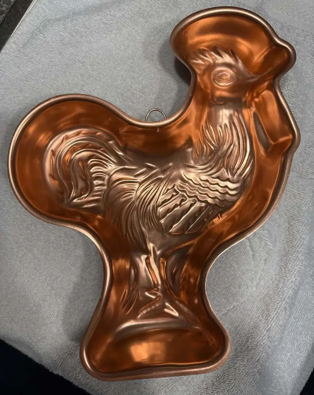 Vintage Copper Colored Aluminum Rooster Mold